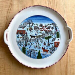 Villeroy & Bosh Naif Christmas Serving Platter Porcelain from Luxembourg
